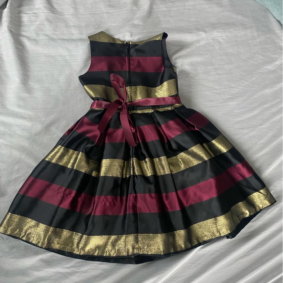 Bonnie Jean size 7 fancy dress black and gold - Picture 3 of 6